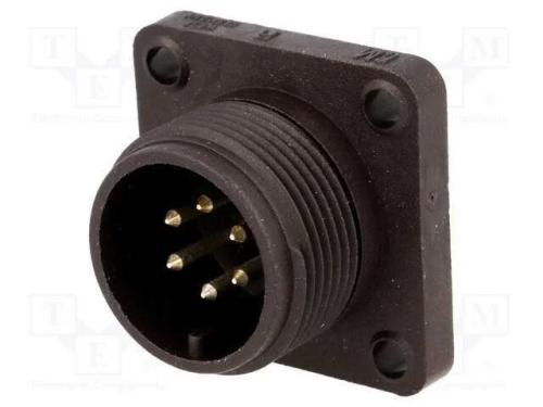 Conector: Redondos, Tomada, Cm, Ip67, Pin: 6, Cobertura: Prateado