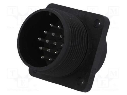 Conector: Redondos, Tomada, Cm, Ip67, Pin: 14, Cobertura: Prateado