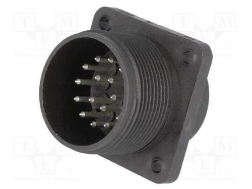 Conector: Redondos, Tomada, Cm, Ip67, Pin: 17, Cobertura: Prateado