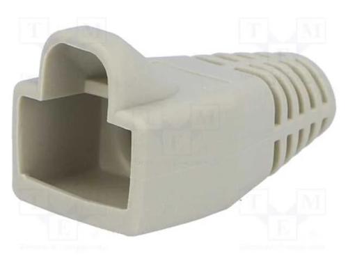 Revestimento de Pino Rj45, 6mm, Cinzento Claro