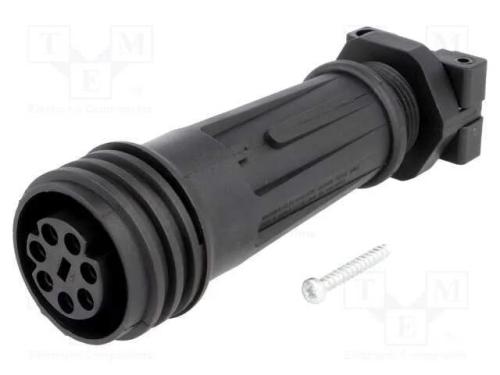 Conector: redondos, ficha, f&ecirc;mea, PIN: 7, rosca e.