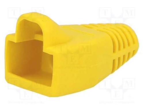 Revestimento de Pino Rj45, 6mm, Amarelo