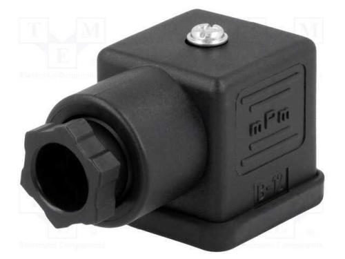 Conector: de Válvulas, Ficha, Formato A, 18mm, Fêmea, Pin: 4, 1,5mm2