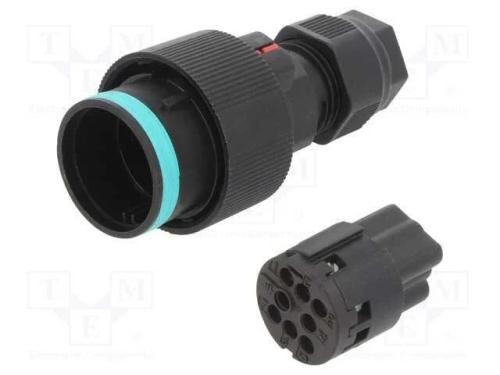 Conector: de alimentação, terminal parafusado, ma.