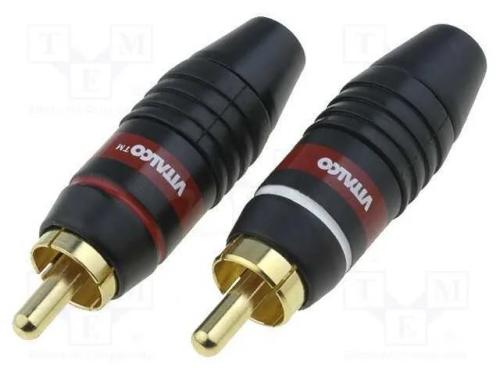 Ficha, Rca, Macho, Simples, Solda, com Cabo, 6mm, 2unid.