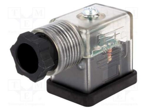 Conector: de Válvulas, Ficha, Formato B, 11mm, Fêmea, Pin: 3, 1,5mm2