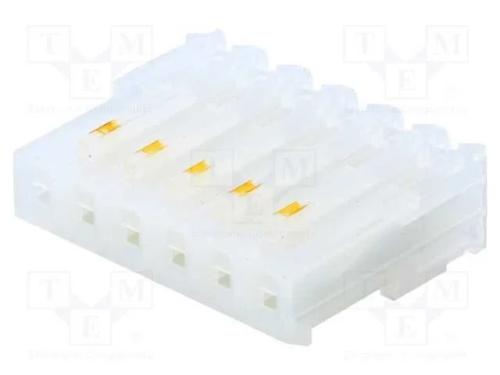 Ficha, fio-placa, fêmea, PIN: 6, 3,96mm, IDC, com.