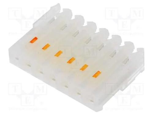 Ficha, fio-placa, fêmea, PIN: 7, 3,96mm, IDC, com.