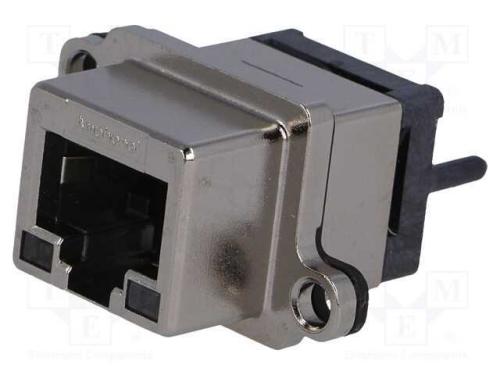 Tomada, RJ45, UL94V-0, IP67, para painel, THT, si.