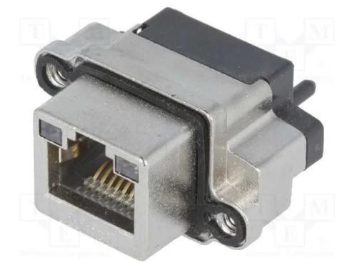 Tomada, RJ45, IP68, para painel, THT, simples, Ab.