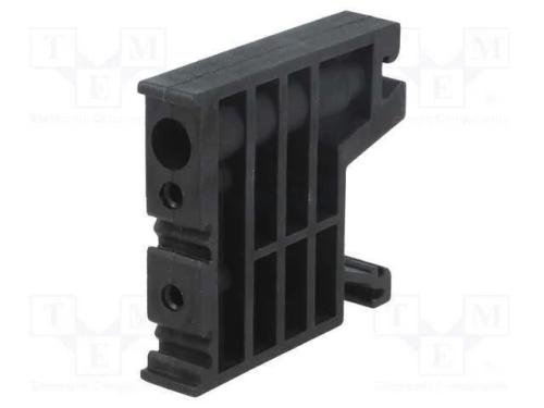 Suporte, preta, Larg: 10mm, poliamida, TS35, -25÷.