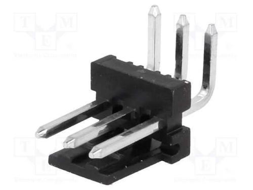 Tomada, fio-placa, macho, PIN: 3, 3,96mm, THT, MA.