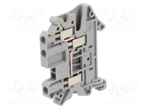 Conector: de carril, terminal parafusado, poliami.
