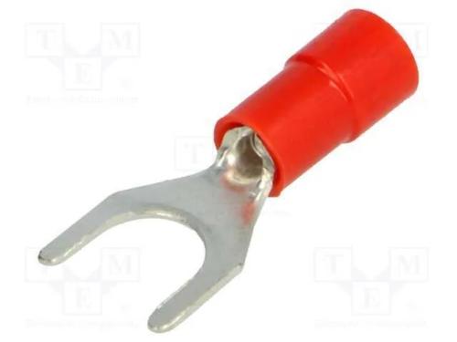 Terminal: terminal forquilha, M6, : 6,2mm, 0,25÷1.
