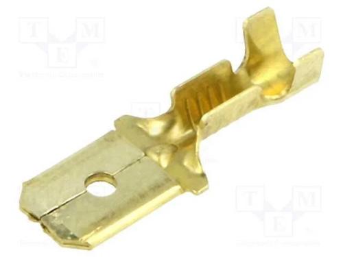 Conetor: plano, 6,3mm, 0,8mm, fêmea, 0,5÷1mm2, ce.