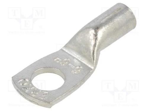 Terminal: anel tubular, M6, 6mm2, cerrar, com cab.
