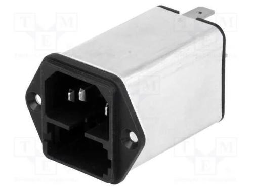 Conector: de alimentação, tomada, macho, 1A, 250V.