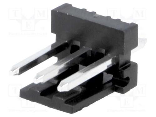 Tomada, fio-placa, macho, PIN: 3, 3,96mm, THT, MA.