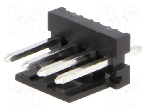Tomada, fio-placa, macho, PIN: 4, 3,96mm, THT, MA.