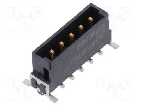 Conector: Placa-Placa, Macho, Pin: 5, 2,54mm, Har-Flex Power, 20a