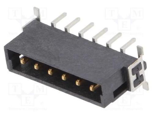 Conector: Placa-Placa, Macho, Pin: 6, 2,54mm, Har-Flex Power, 20a