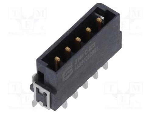 Conector: Placa-Placa, Macho, Pin: 5, 2,54mm, Har-Flex Power, 21a