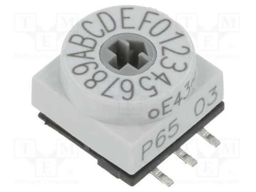 Emissor de Código, Hex/Bcd, Pos: 16, Smd, Rcontacto Max: 80mo, P65