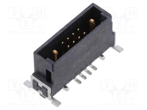 Conector: Placa-Placa, Macho, Pin: 10(2+8), Har-Flex Hybrid, Smt