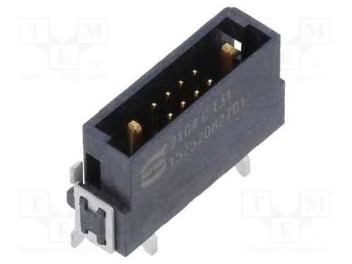 Conector: Placa-Placa, Macho, Pin: 10(2+8), Har-Flex Hybrid