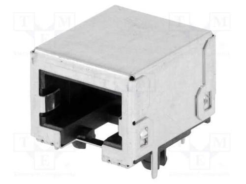 Tomada, RJ45, PIN: 8, Cat: 5e, blindadas, dourado.