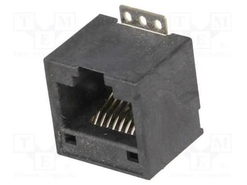 Tomada, RJ45, PIN: 8, dourado, Sistema: 8p8c, SMT.
