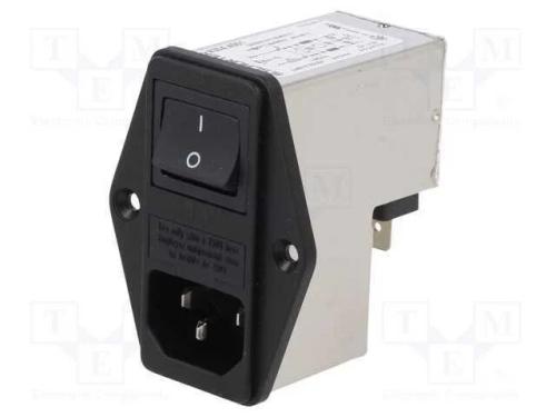 Conector: de alimentação, tomada, macho, 1A, 250V.