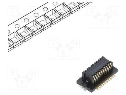 Conector: Placa-Placa, Fêmea, Pin: 20, 0,5mm, H: 2,7mm, Df12n, Smt