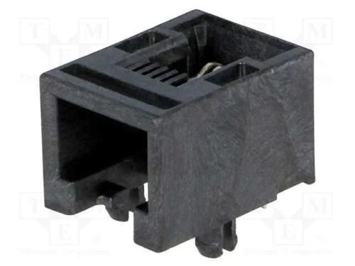 Tomada, Rj11, Pin: 4, Cat: 3, de Perfil Baixo, Sistema: 6p4c, Tht