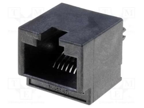 Tomada, RJ45, PIN: 8, Cat: 3, dourado, Sistema: 8.