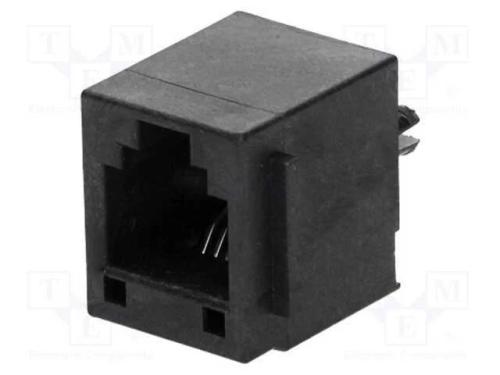 Tomada, Rj11, Pin: 6, Cat: 3, Altas, Sistema: 6p6c, Tht, Simples