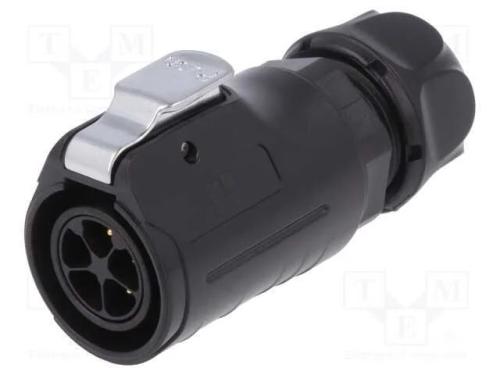 Conector: Redondos, Ficha, Tamanho 20, 02, Macho, Pin: 5, com Trinco