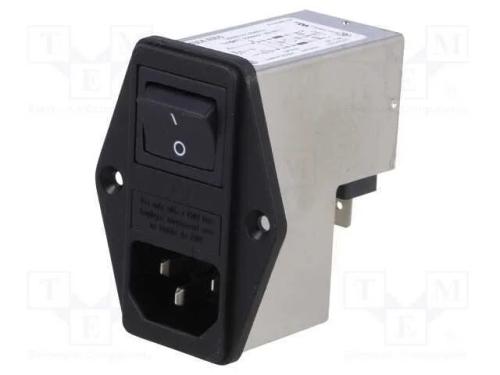 Conector: de alimentação, tomada, macho, 10A, 250.