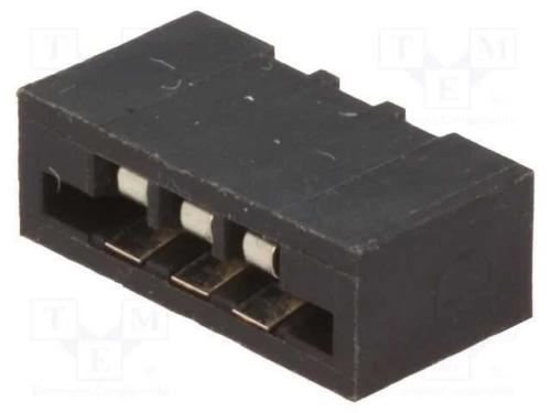 Conector: FFC/FPC, simples, PIN: 3, Non-ZIF, THT,.