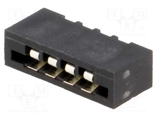 Conector: FFC/FPC, simples, PIN: 4, Non-ZIF, THT,.