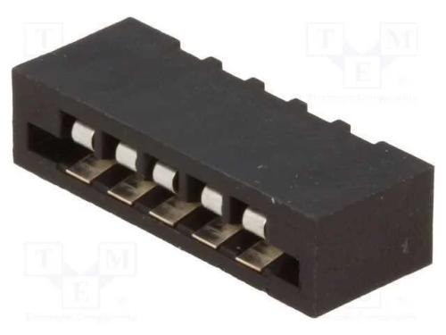 Conector: FFC/FPC, simples, PIN: 5, Non-ZIF, THT,.