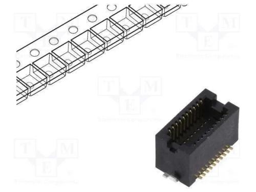 Conector: Placa-Placa, Macho, Pin: 20, 0,5mm, H: 4,3mm, Df12n, Smt