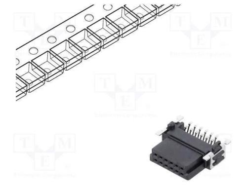 Conector: Placa-Placa, Fêmea, Pin: 12, 1,27mm, -55÷125c, Ul94v-0