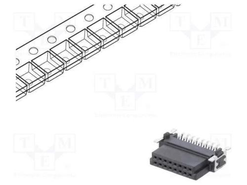 Conector: Placa-Placa, Fêmea, Pin: 16, 1,27mm, -55÷125c, Ul94v-0