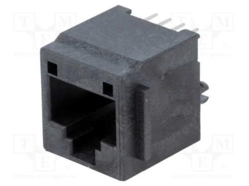 Tomada, RJ45, PIN: 8, Cat: 3, dourado, Sistema: 8.