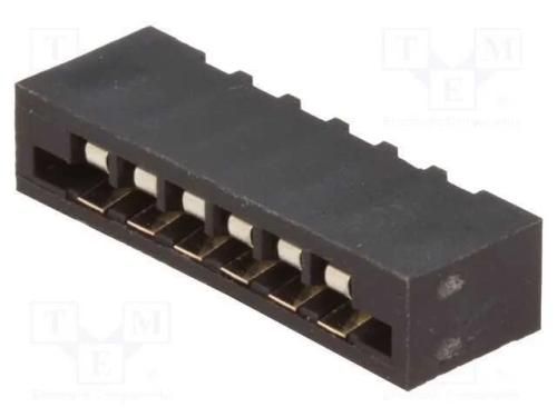 Conector: FFC/FPC, simples, PIN: 6, Non-ZIF, THT,.