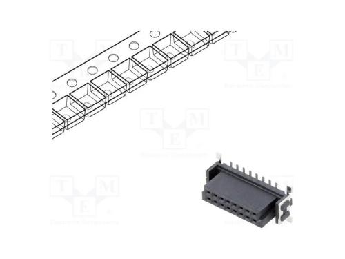 Conector: Placa-Placa, Fêmea, Pin: 16, 1,27mm, -55÷125c, Ul94v-0