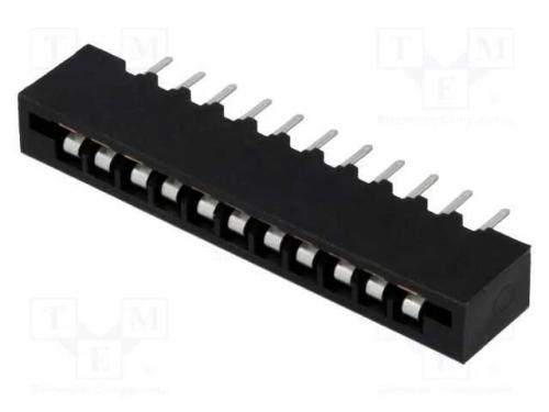 Conector: FFC/FPC, simples, PIN: 11, Non-ZIF, THT.