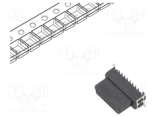 Conector: Placa-Placa, Fêmea, Pin: 16, 1,27mm, -55÷125c, Ul94v-0