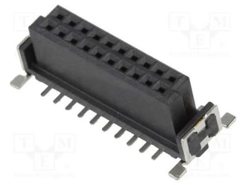 Conector: Placa-Placa, Fêmea, Pin: 20, 1,27mm, -55÷125c, Ul94v-0